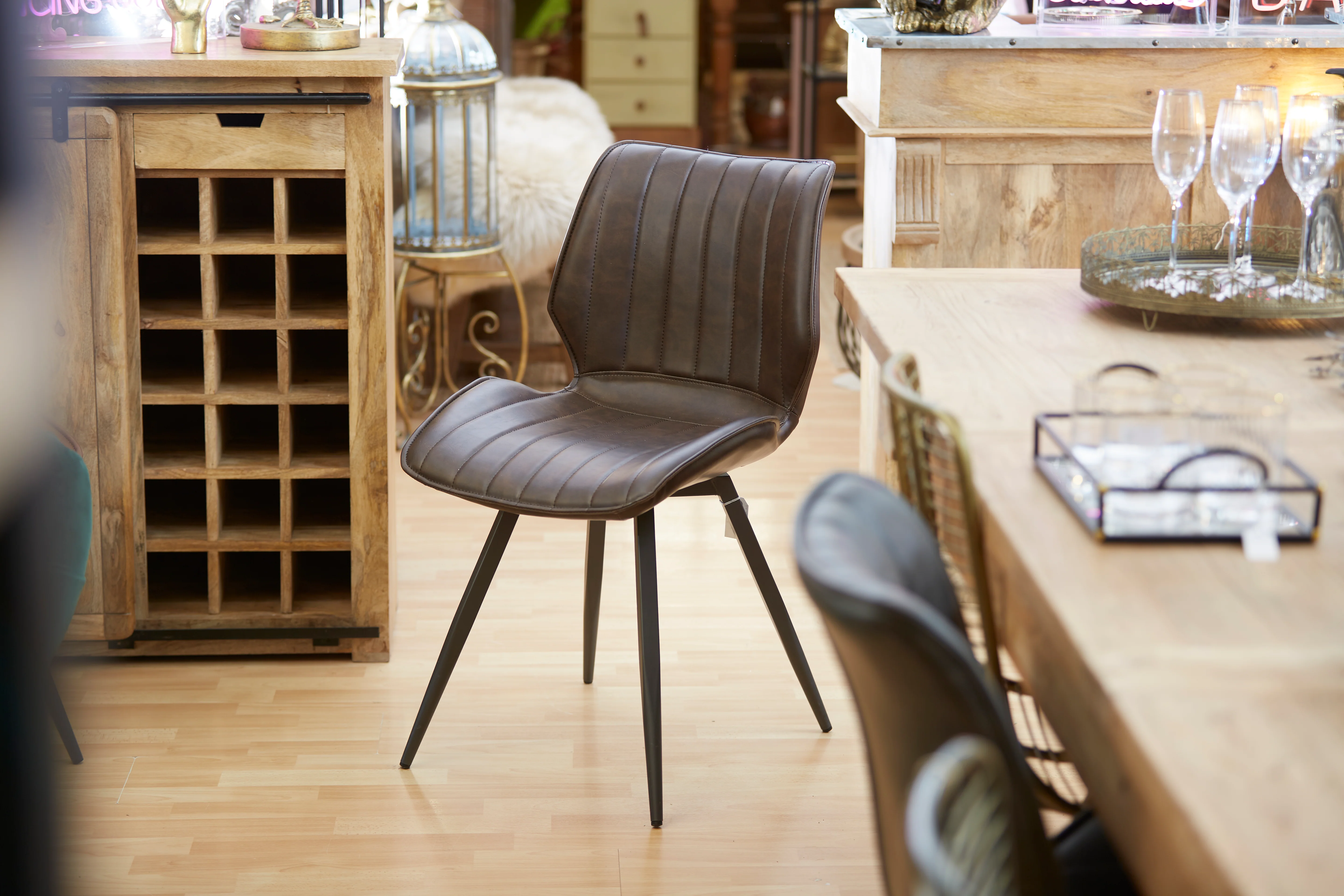 Alfa Vegan Leather Dining Chair - SET of TWO - Image 14