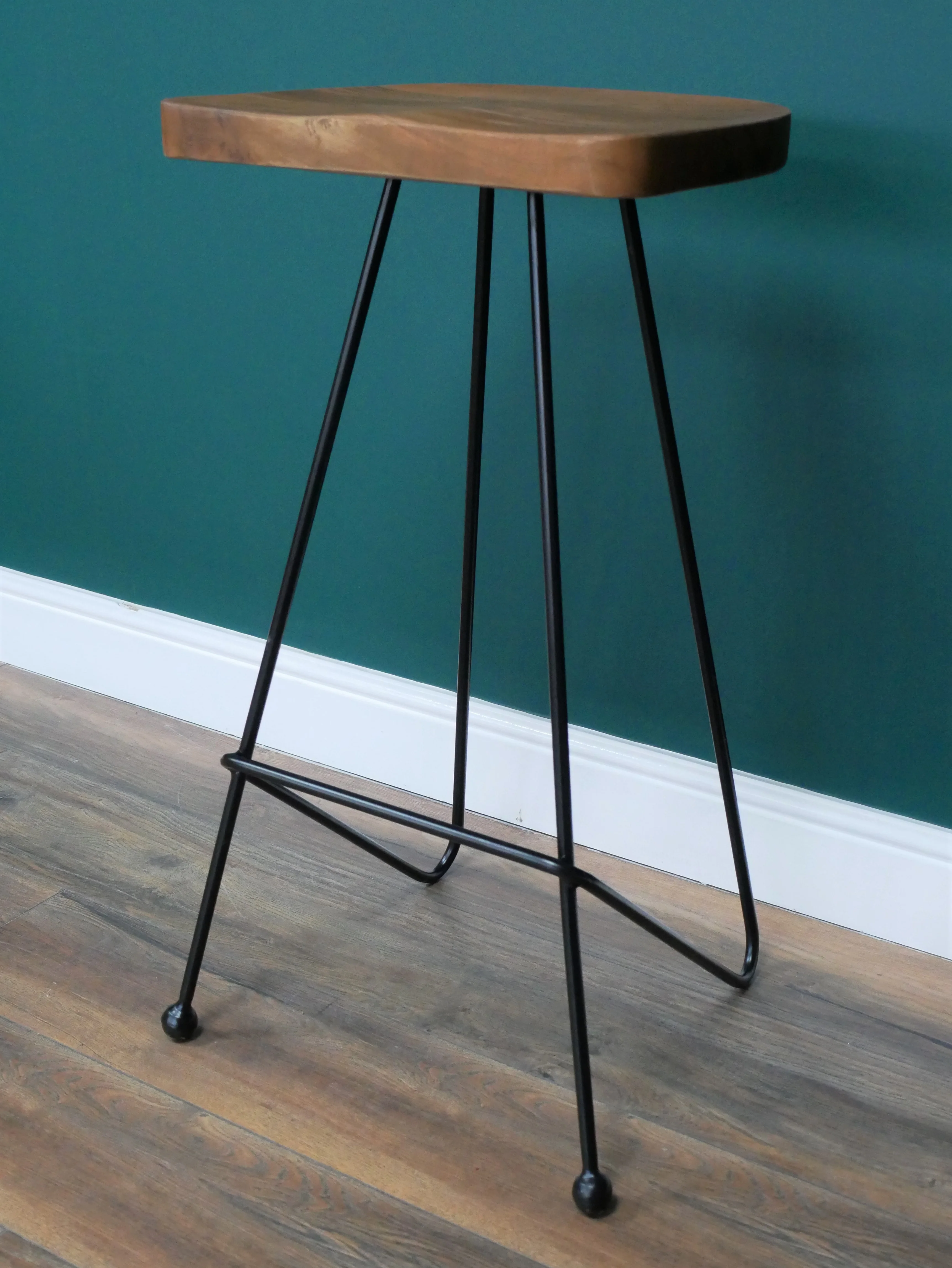 Bar Stool Wooden Top - Image 3
