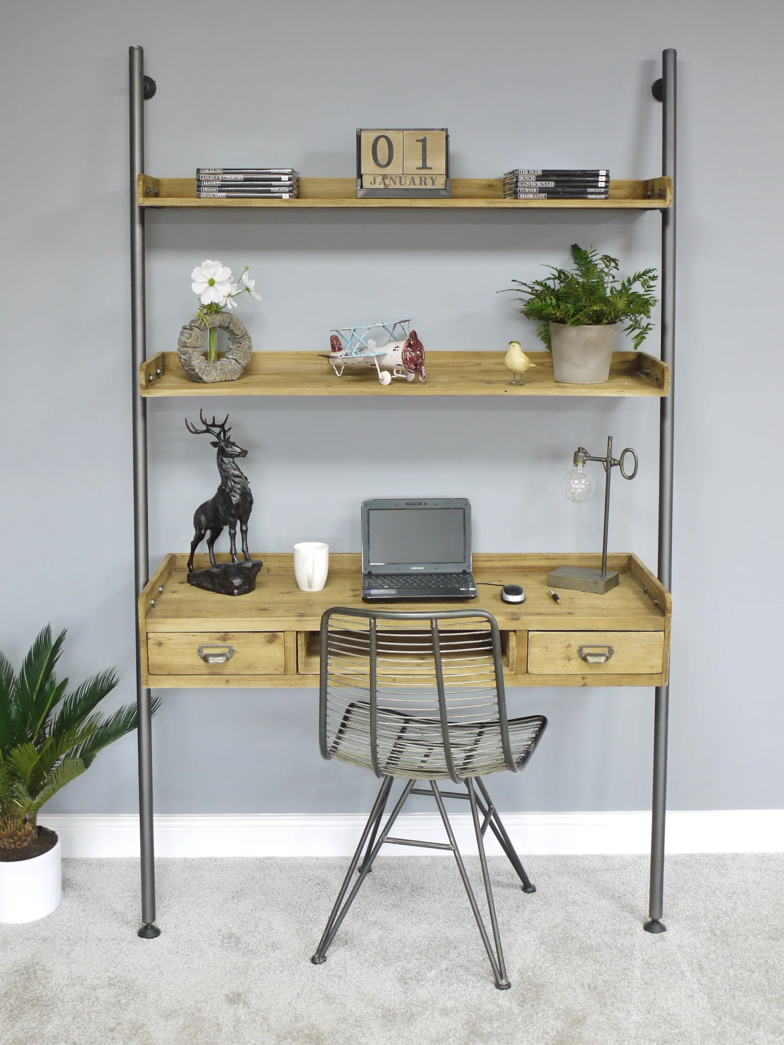 Desk With Shelves - Back In Stock - Image 4