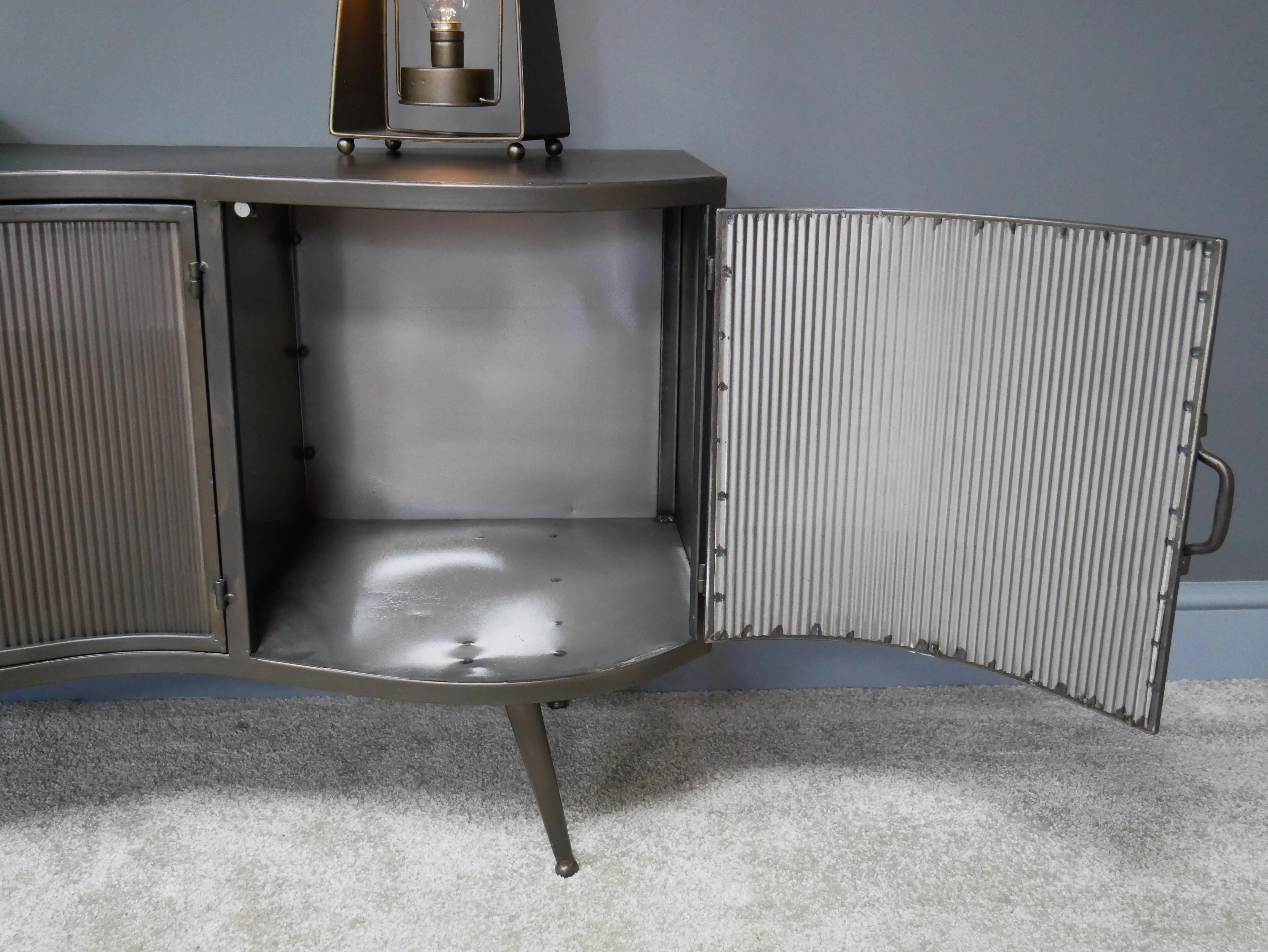 Industrial Curve TV Cabinet - Image 5