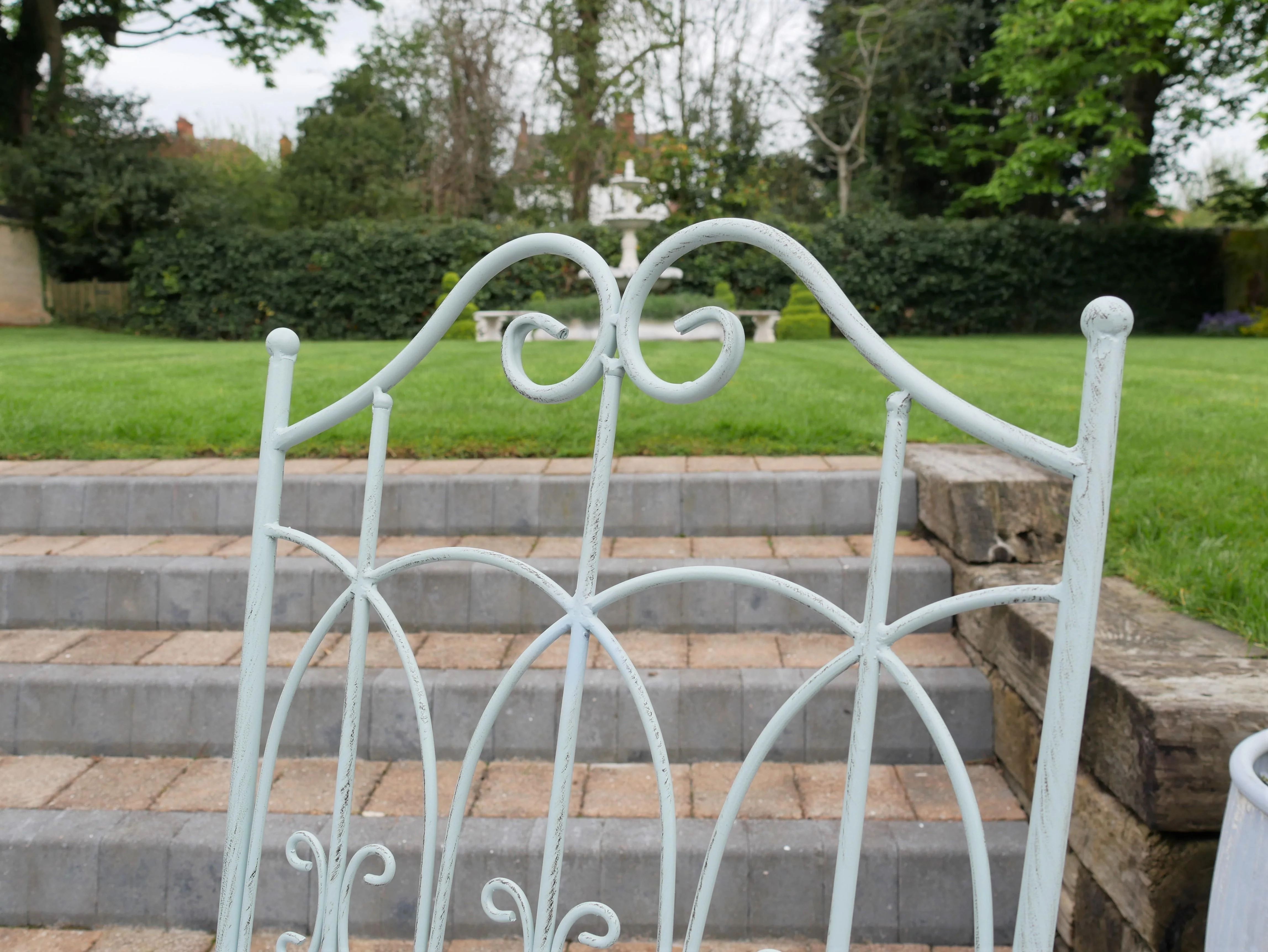Outdoor Bistro Set Powder Blue - Image 6