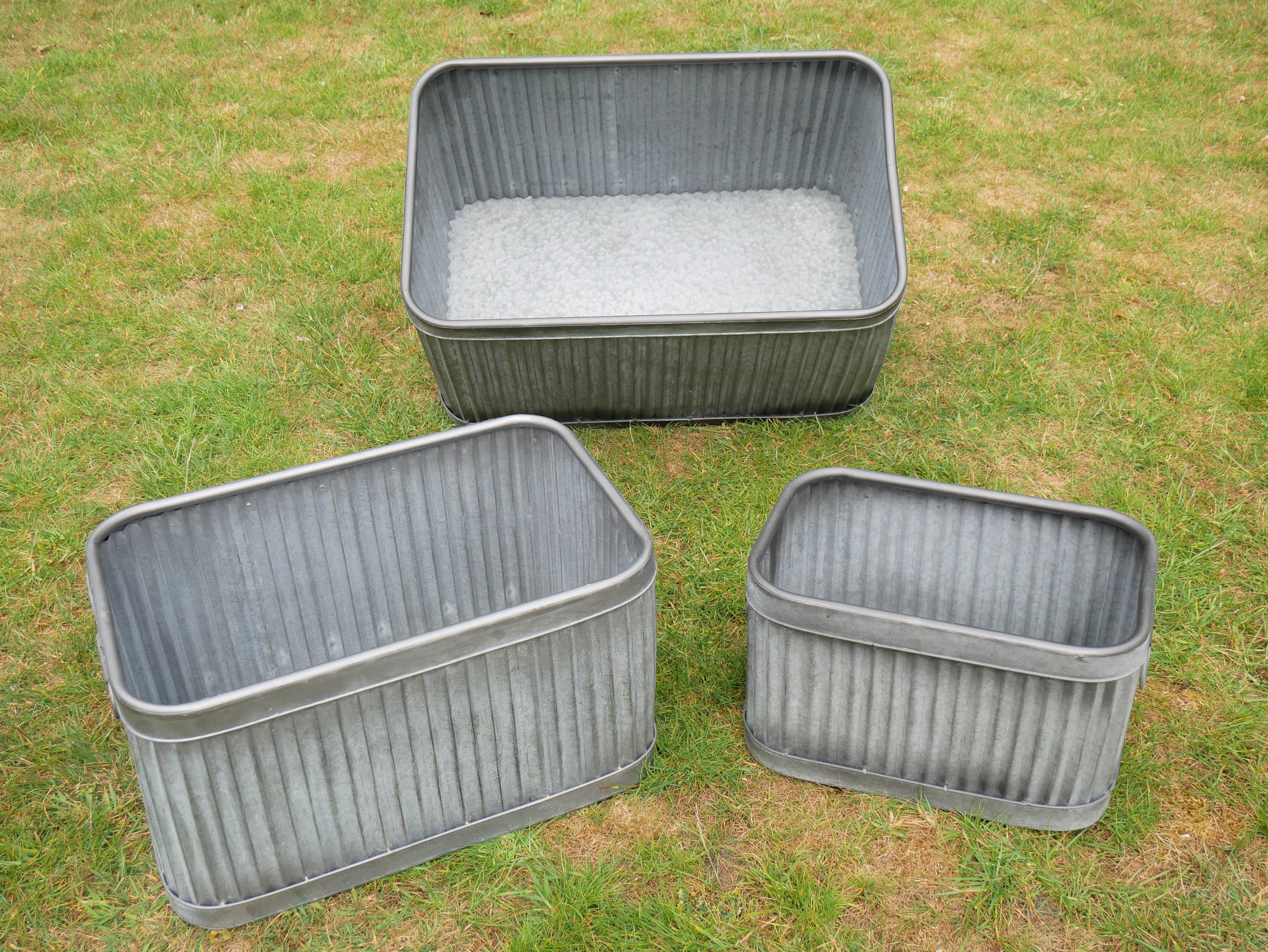 Set Of 3 Rectangle Tubs - Image 3